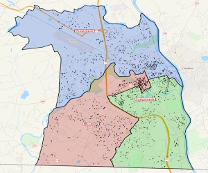  Image of redistricted middle school lines